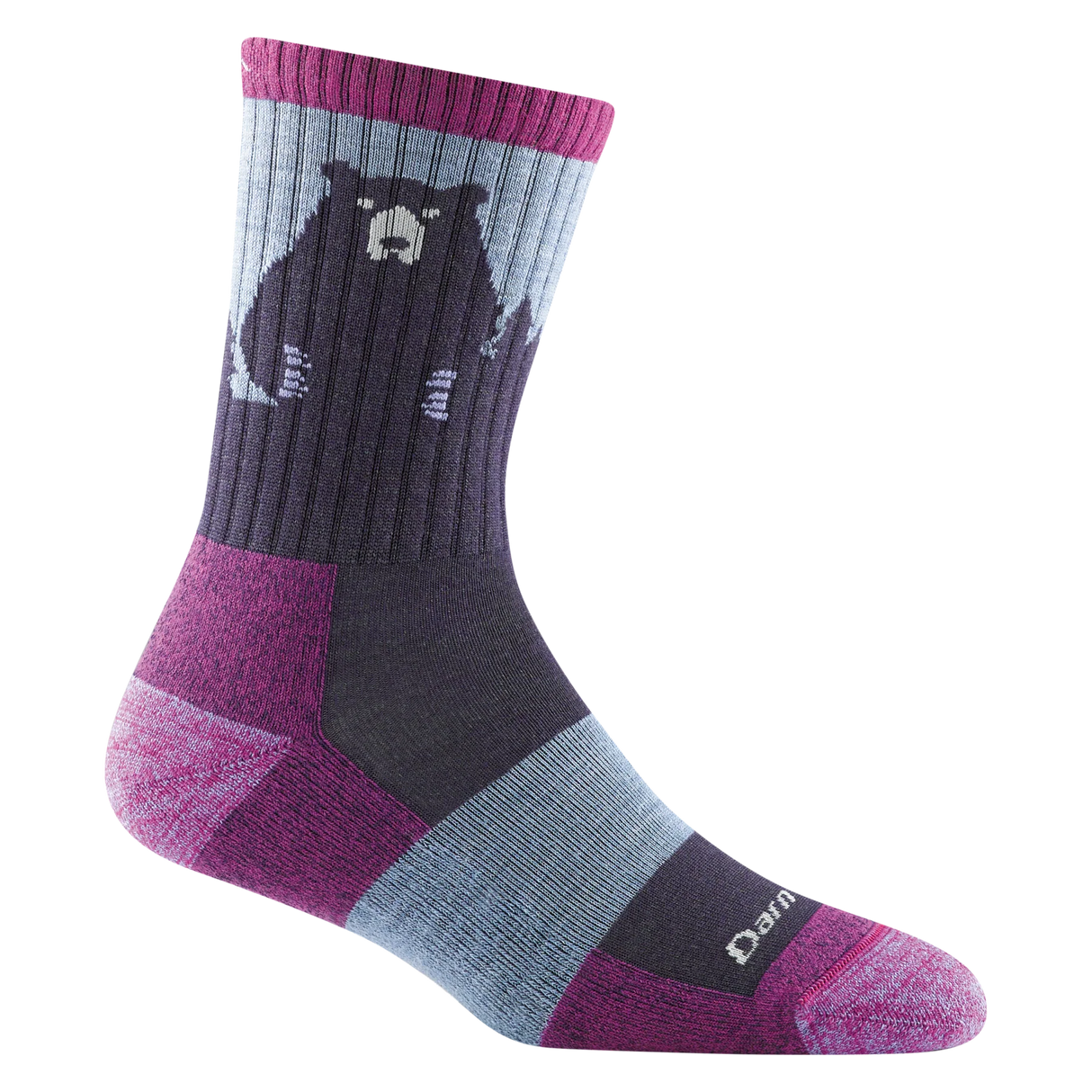 Darn Tough Women's Bear Town, Critter Club & Hiker Micro Crew Hiking Socks