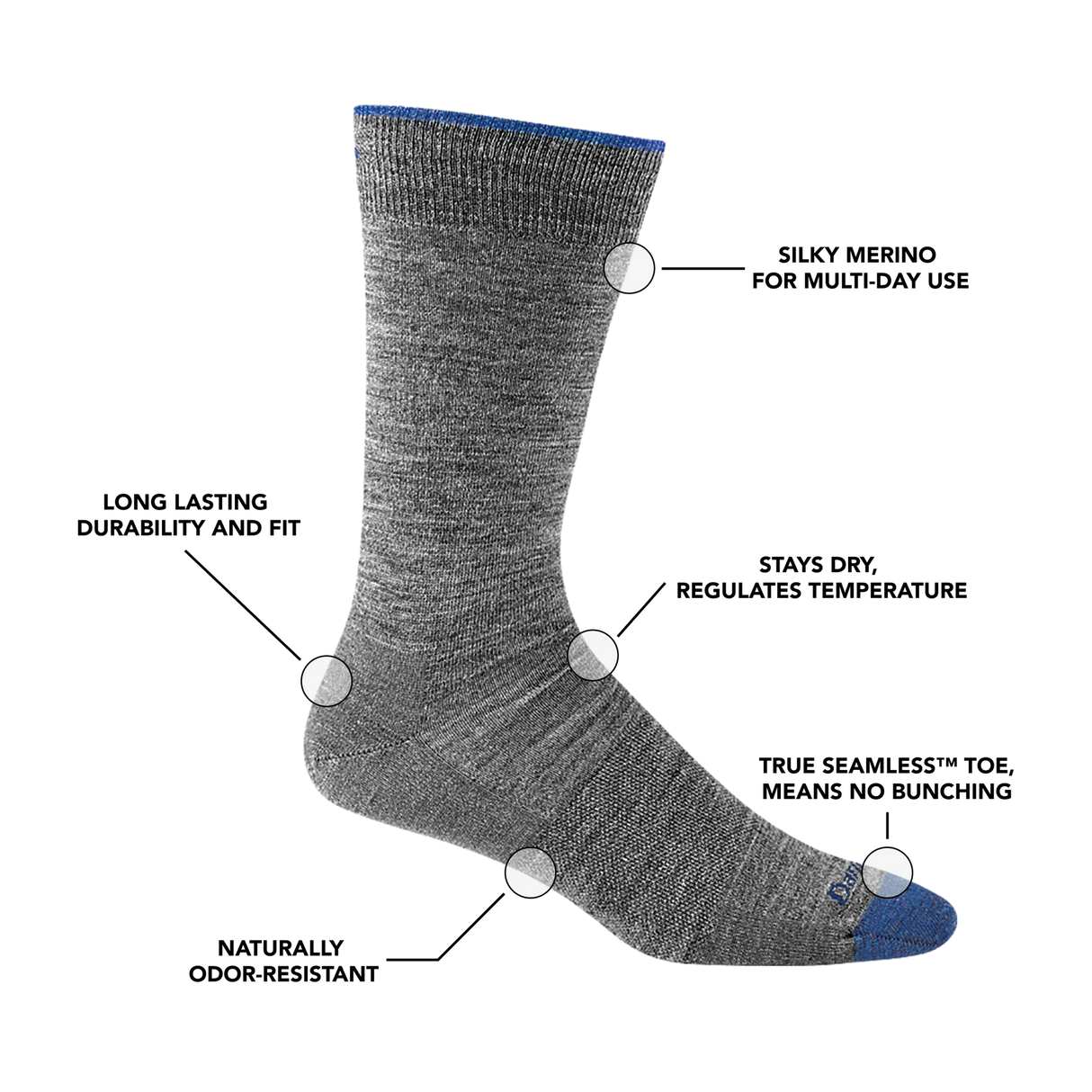 Darn Tough Men's Animal Haus & Solid Crew Lightweight Lifestyle Socks