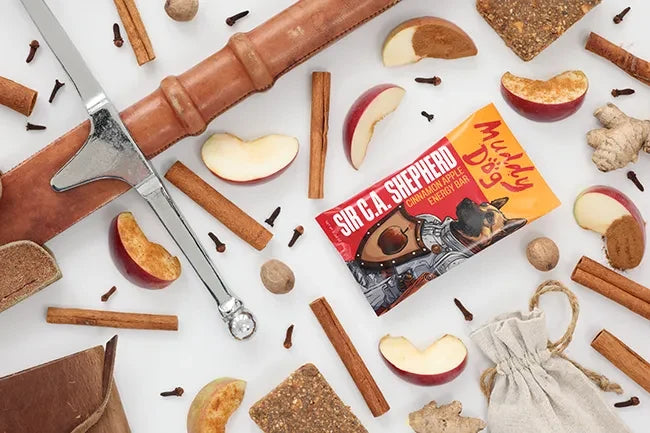 Muddy Dog Snacks | Sir C.A. Shepherd - Cinnamon Apple Energy Bar (Human Treats)