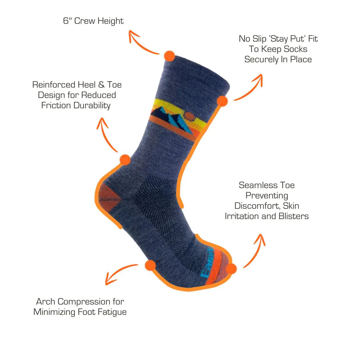 Easy Wind Outfitters Overlook Hiking Sock