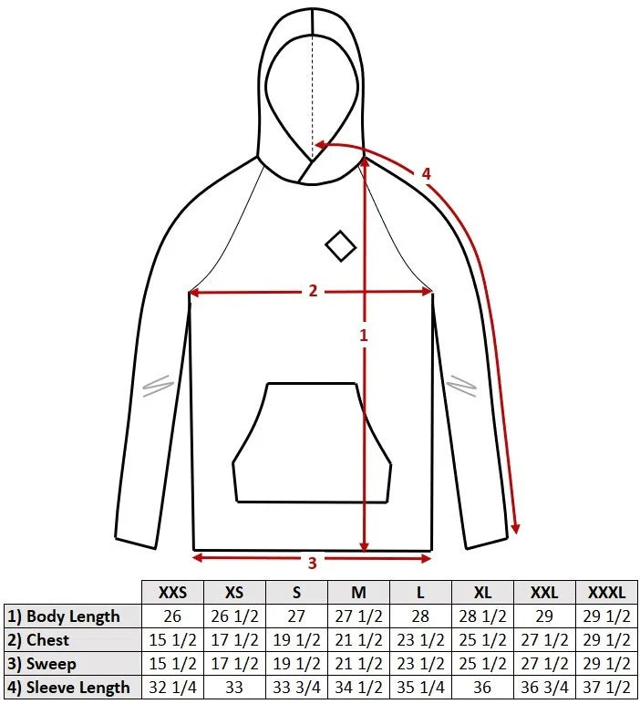 TownShirt Co. Red Eft Sun Hoodie