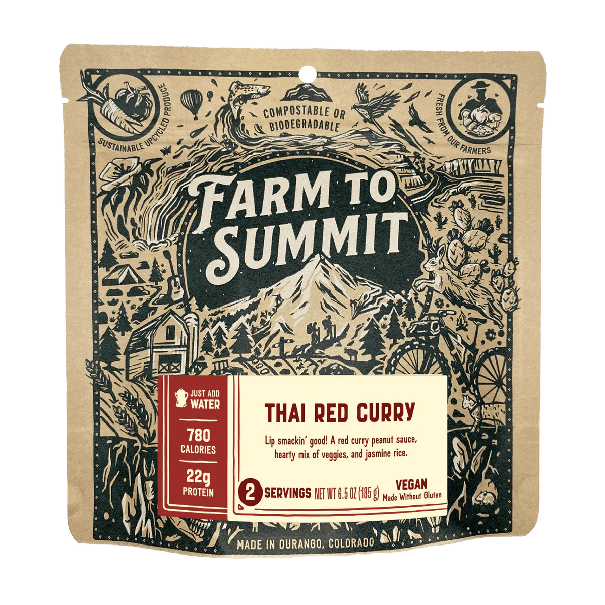 Farm to Summit Thai Red Curry | Backpacking & Camping Meal