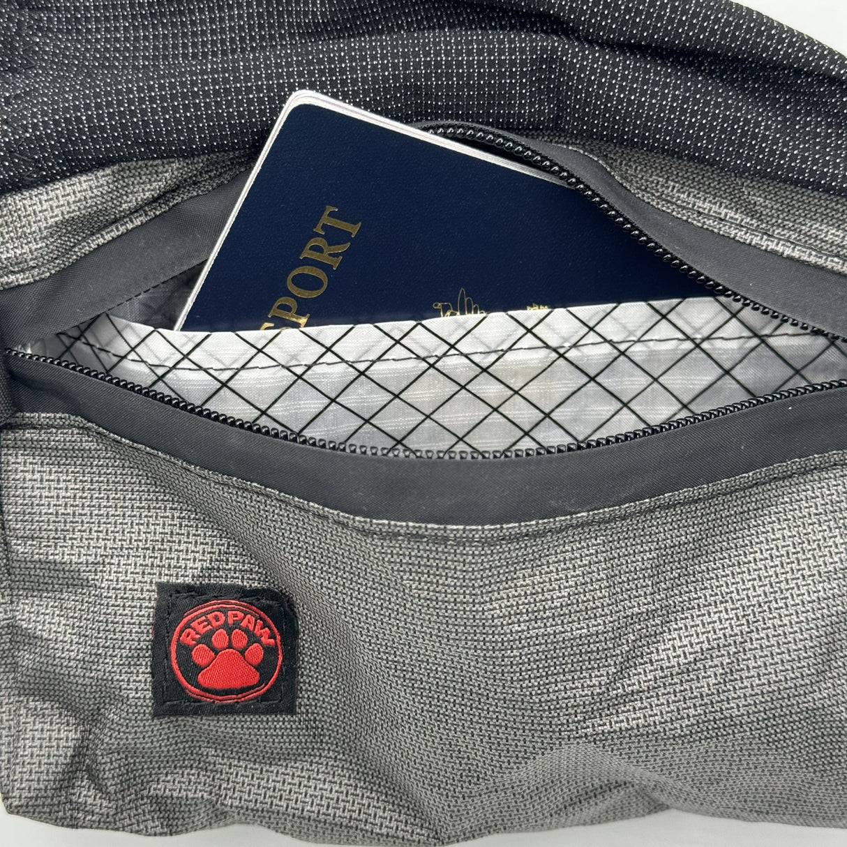 Red Paw Flex Fanny Pack | Ultralight Waterproof Hiking & Travel Pack