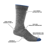 Darn Tough Men's Animal Haus & Solid Crew Lightweight Lifestyle Socks