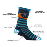 Darn Tough Women's Animal Haus & Shroom Bloom Crew Lightweight Lifestyle Socks