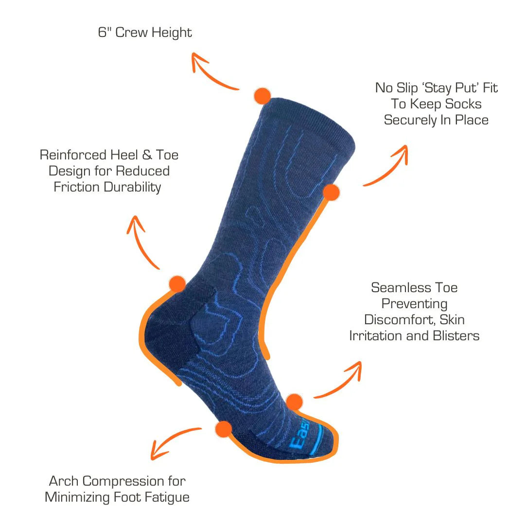 Easy Wind Outfitters Elevation Cushioned Hiking Sock