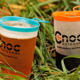 CNOC Outdoors Curn Collapsible (2) Cups 250 ml / 8.5 oz| Ultralight Backpacking & Trail Cups