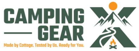 Camping Gear X logo on a white background