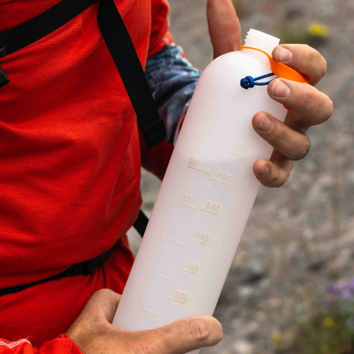 CNOC Outdoors V1 ThruBottle | Ultralight 1L Backpacking Water Bottle