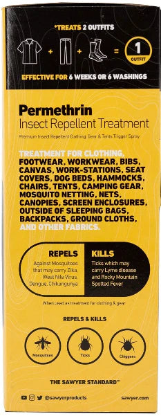 Sawyer Permethrin Insect Repellent for Clothing, Gear & Tents | 12 oz Trigger Spray