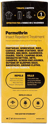 Sawyer Permethrin Insect Repellent for Clothing, Gear & Tents | 12 oz Trigger Spray
