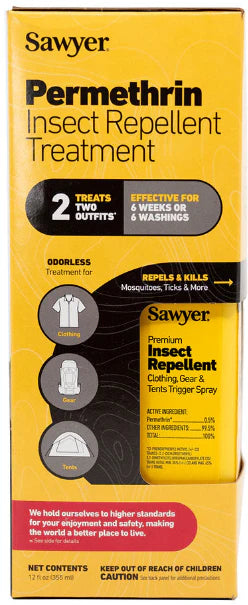 Sawyer Permethrin Insect Repellent for Clothing, Gear & Tents | 12 oz Trigger Spray