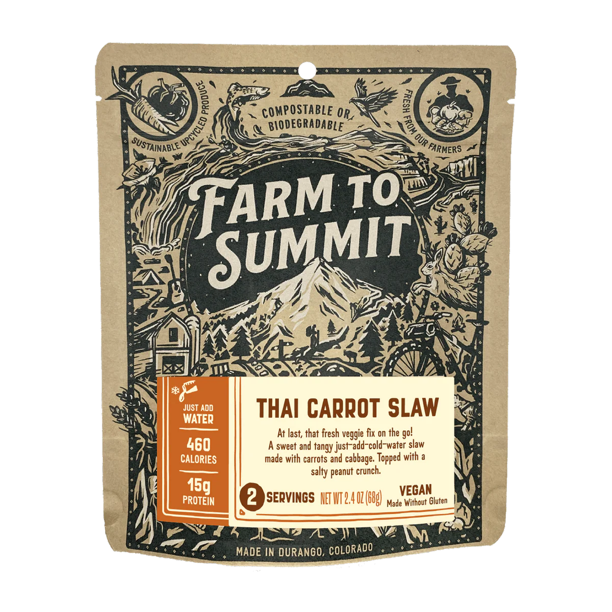 Farm to Summit Thai Carrot Slaw | Lightweight Backpacking & Camping Meal