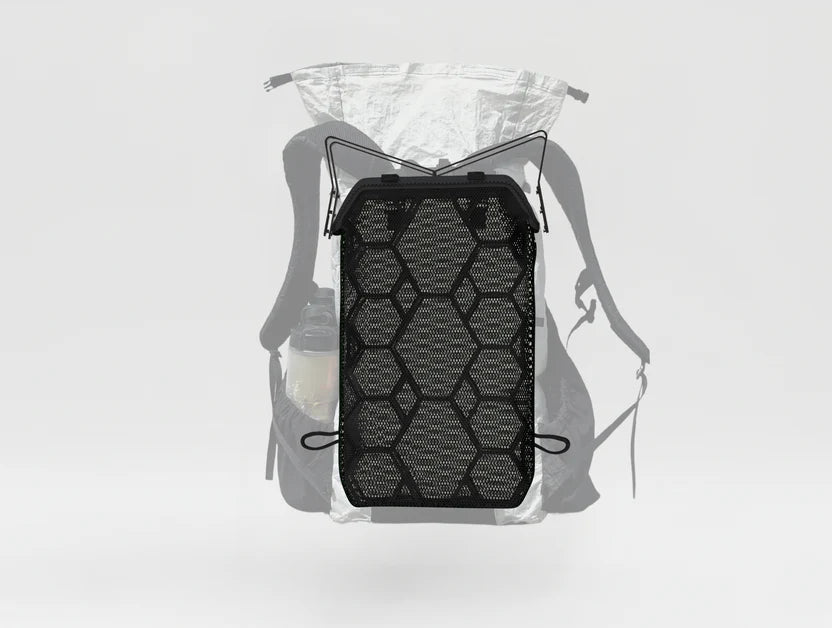 Vaucluse Camping Gear X Ultralight Backpack Ventilation Frame w/Sleeve - Black  Front View