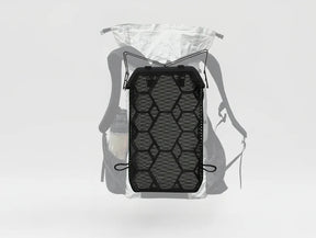 Vaucluse Camping Gear X Ultralight Backpack Ventilation Frame w/Sleeve - Black  Front View