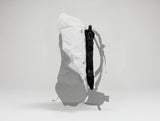 Side view of Camping Gear X Vaucluse Ultralight Backpack Ventilation Frame w/Sleeve- Black 